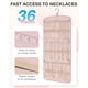 thumbnail image 2 of Organizador de joyas BAGSMART con soporte colgante para collares, color rosa, 2 of 7