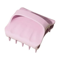 Taotanxi Scalp Massager Shampoo Brush, Scalp Scrubber with Soft Silicone Bristles, Scalp Exfoliator for Dandruff Removal, Scalp Massager for Hair Growth, Wet Dry Hair Brush for Scalp Care, Pink