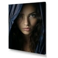 thumbnail image 2 of Designart "Woman'S Elegance In Indigo Incantations I" Fashion Woman Canvas Prints, 2 of 7