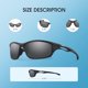 thumbnail image 4 of Gafas de Sol, Lentes Polarizados TAC, Protección UV400, Marco TR90, Ligero, Running, Ciclismo, Pesca, Golf, 4 of 5