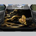thumbnail image 6 of Uourmeti Gold Horse Mountain Design Car Seat Covers 3 Pack, Car Seat Covers Full Set Polyester Fabric Auto Decor Breathable for Cars Sedans Truck, 6 of 10