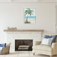 thumbnail image 3 of Stupell Industries Soft Palm Tree on Beach Landscape Painting White Framed Art Print Wall Art, 24 x 30, 3 of 9