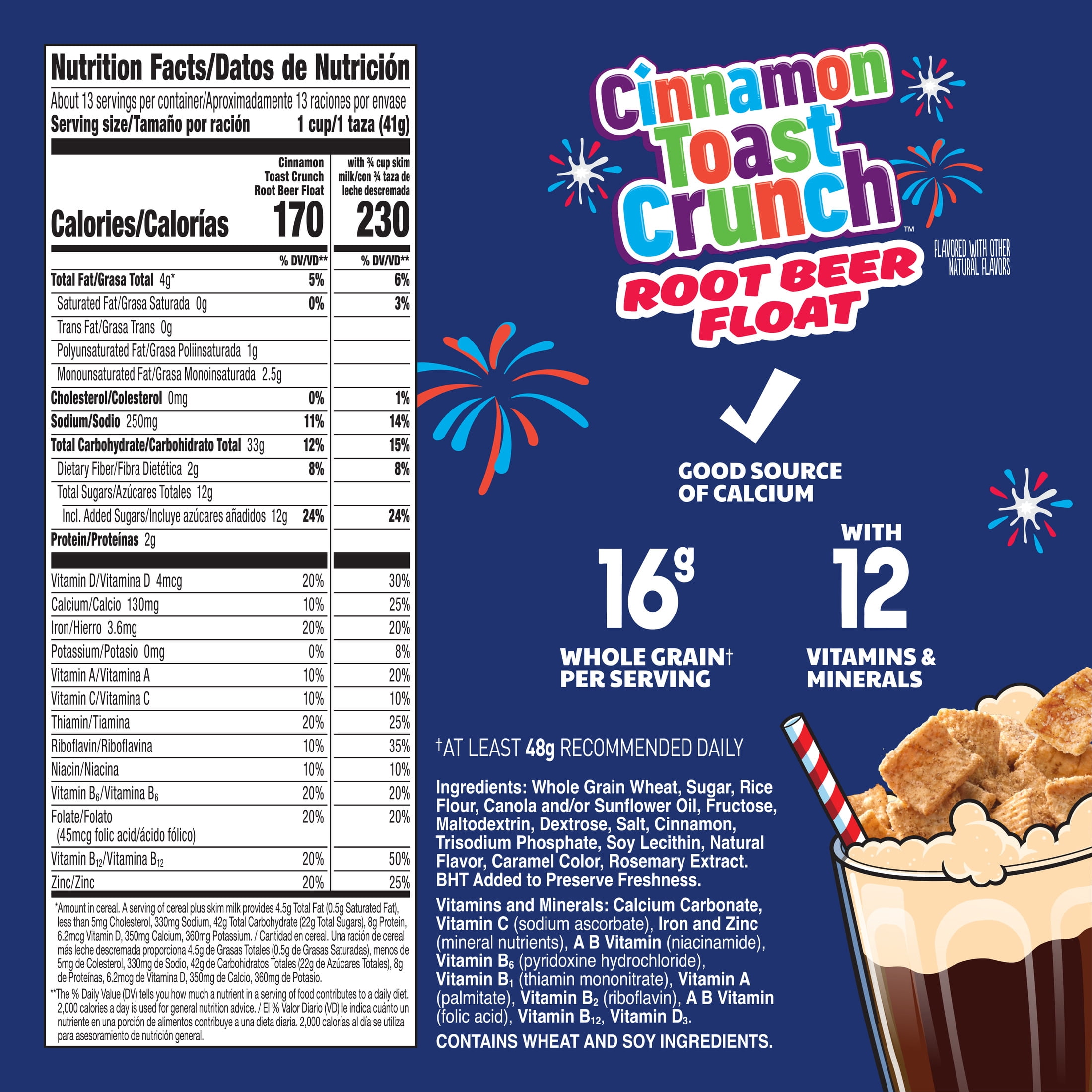Cinnamon Toast Crunch Cereal, Root Beer Float Flavored, Limited Edition, 18.8 oz