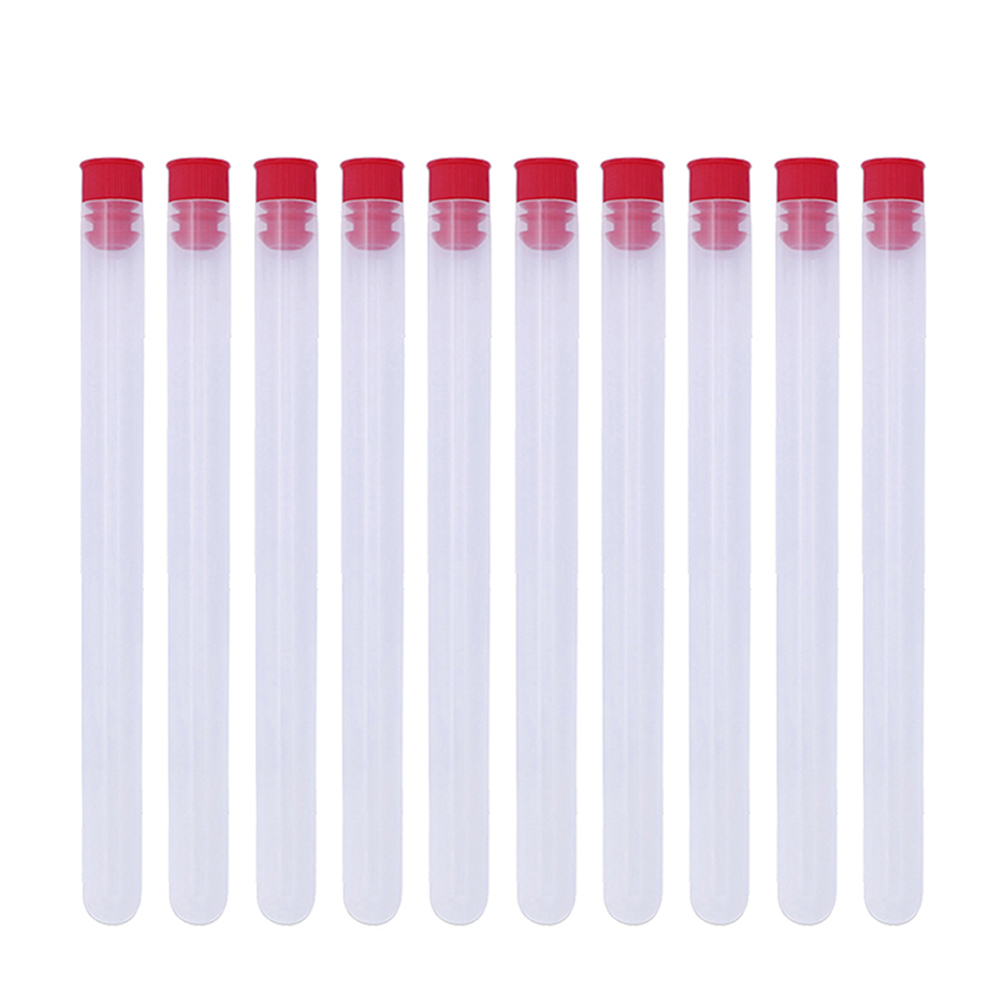 10 Pcs 16x1CM Transparent Plastic Storage Bottles Needles Storage Barrels Tube DIY Beads Clear