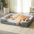 thumbnail image 1 of Cama para perros LEXTRO, sofá ortopédico grande con funda extraíble y lavable, 1 of 9