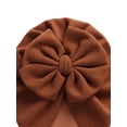 thumbnail image 4 of Biekopu Baby Windproof Bowknot Hat, Newborn Infant Girls Solid Color Lovely Wrapped Head Hat, Simple Style Hat Cap, 4 of 8