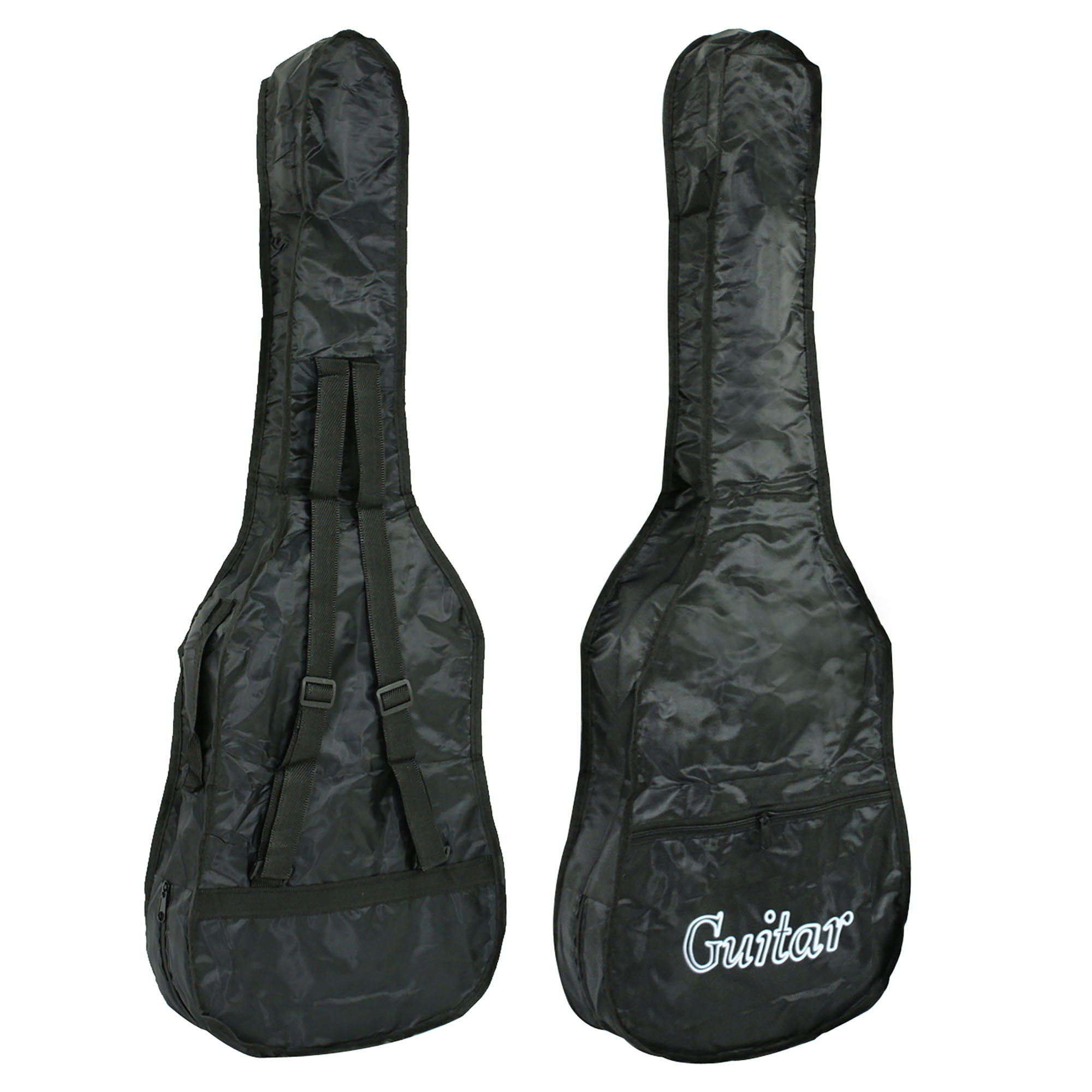 ZENSTYLE 38in Beginners Acoustic Guitar With Guitar Case, Strap, Tuner and Pick for Starter - Black