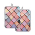 thumbnail image 7 of Yayeee Pot Holders Kitchen Heat Resistant with Pocket 7"x9.8" Cotton Oven Cooking Hot Pads, Pink Shimmering Pattern, 7 of 7