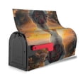 thumbnail image 3 of Rateoe Flower Meditating Rabbit Printed Mailbox Covers - Easy to Install Fall, Winter, Spring, Summer Mailbox Cover - Weather and UV-Resistant Mailbox Decor - Mailbox Magnetic Covers-25.5x21 in, 3 of 8