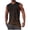 Brown, variant on Sleeveless Tank Top for Men Crewneck Gradient Horizontal Stripe Shirt Casual Stylish Breathable Workout Muscle Tee Purple XXL