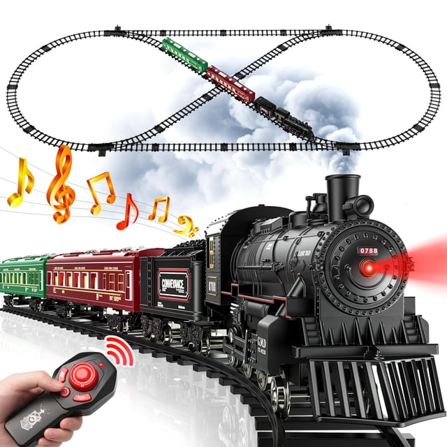 Set de tren Hot Bee con mando a distancia, humo, luz y sonido