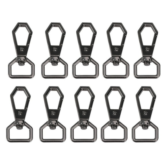 10pcs Unique Key Chains Alloy Men Women Handbag Chic Key Rings Swivel Clasp