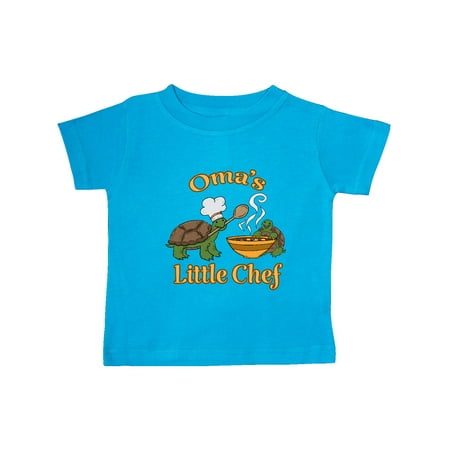 

Inktastic Oma s Little Chef with Cute Turtles Gift Baby Boy or Baby Girl T-Shirt