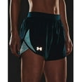 thumbnail image 4 of Under Armour Womens Fly By 2.0 Printed Running Shorts Dark Cyan 463/Reflective Medium, 4 of 5