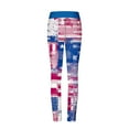 thumbnail image 3 of Edvintorg 4Th Of July Women Yoga Work Out Fitness Casual Printed Yoga Pants Leggings High Waist Straight Long Pants On Clearance, 3 of 4