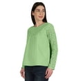 thumbnail image 3 of Moomaya Haut en Dentelle Style Victorien pour Femmes Manches Longues Tunique Décontractée Unie, 3 of 6