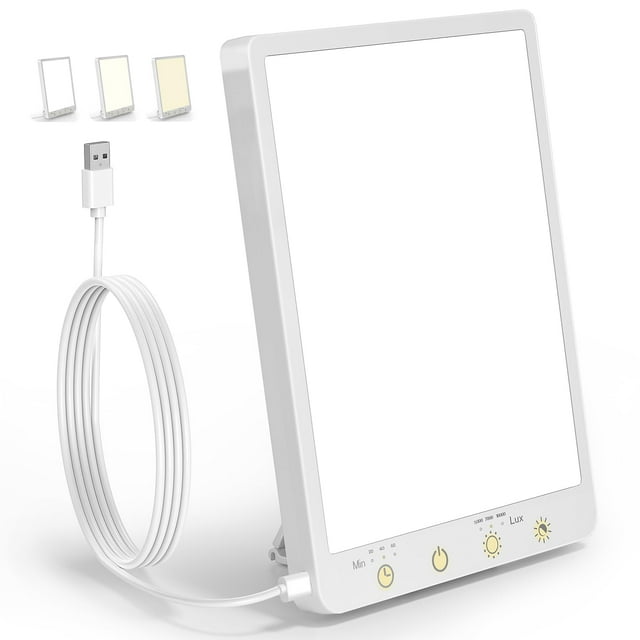 Lámpara de Terapia de Luz COVO 10,000 Lux 3 Modos Montable en Pared