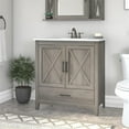 thumbnail image 2 of Bush Furniture Key West 32W Bathroom Vanity with Sink in Driftwood Gray, 2 of 7
