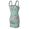 thumbnail image 6 of Ladies Elegant Sling Sleeveless Sexy Dress cherry, 6 of 6