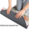 thumbnail image 3 of Pastel Fairy Rainbow Pattern Hot Yoga Mat Towel Non Slip for Hot Yoga - Quick-Drying Yoga Mat Cover with 4 Corner Pockets with Travel Bag - Hot Yoga Towel Non Slip 74"x26", 3 of 6