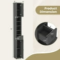 thumbnail image 3 of Gymax Tall Slim Bathroom Storage Cabinet Linen Tower w/Drawer Adjustable Shelves Gray, 3 of 10