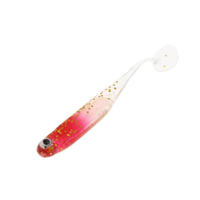 Señuelos de cola en T perfecl cebos de natación para pesca rojo