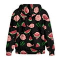 thumbnail image 2 of SCRAWLGOD Axolotl Watermelon Zippered Hoodies for Women Oversized Sweatshirt Long Sleeve Ladies Hoodies Zip Front Comfortable Hooded Sweater Women Fall Size L, 2 of 7