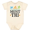 thumbnail image 3 of Inktastic Triathlon Sports Quote Must Tri Boys or Girls Baby Bodysuit, 3 of 5