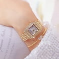 thumbnail image 4 of BS New Watch Chain Watch Card Diya Rome Full Diamond Small Square Watch Female, 4 of 6