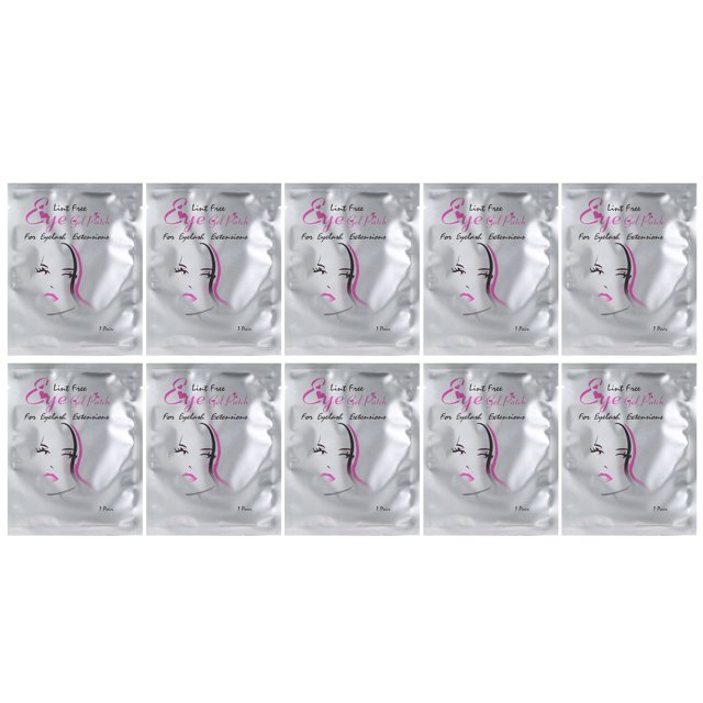 Yeacher 10 Paires de Patchs pour Extensions de Cils Gel Sans Peluches
