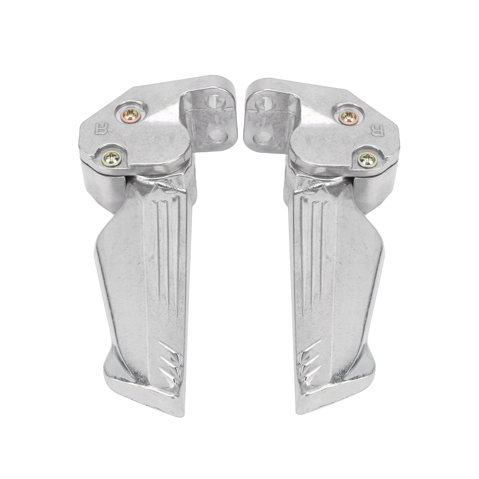 Pair of Motorcycle Foot Pegs Pedal Automatic Telescopic Aluminum Alloy