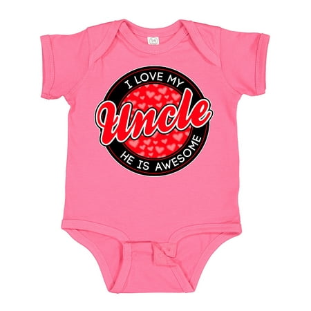 

Inktastic I Love My Uncle Gift Baby Boy or Baby Girl Bodysuit