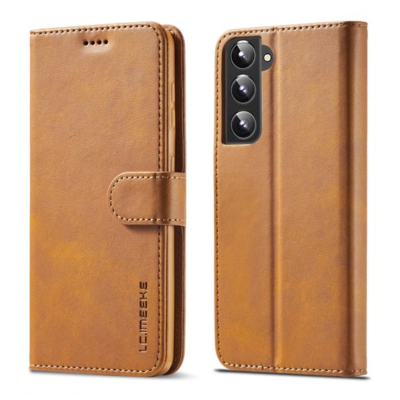 Allytechgroup Slim Wallet Case for Samsung Galaxy A56 5G with 3 Card Slots & Cash Pocket, Premium PU Leather Kickstand Magnetic Clasp Soft TPU Inner Shockproof Protective Flip Cover Case, Yellow