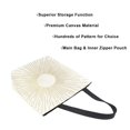 thumbnail image 3 of FORMRS Womens Canvas Tote Bag with Zipper Inner Pocket Shoulder Handbag, Sunshine, 3 of 7