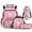 Cherry Blossom Axolotl, variant on Ice Cream Axolotl Kids Backpack Set of 4 with Lunch Bag Pen Bag Set Bottle Sleeve for Girls Boys Multifunctional Pencil Case Suitable for Elementary Middle School High