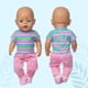 thumbnail image 4 of Juguetes Para Niño Suéter de invierno para muñeca de 18 pulgadas, abrigo grueso, conjunto de tiras de colores, mono, accesorios de ropa para muñeca renacida Juguetes Para Bebe 1 Año, 4 of 6