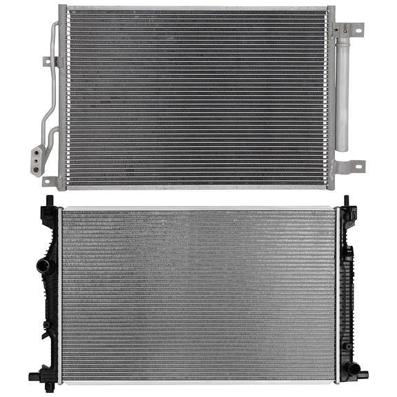 cciyu Aluminum Radiator Replacement 2013-2016 for Dodge for Dart13323 Plastic Radiator Auto Parts Complete radiator Radiator Engine Coolant Radiator Assembly Radiator