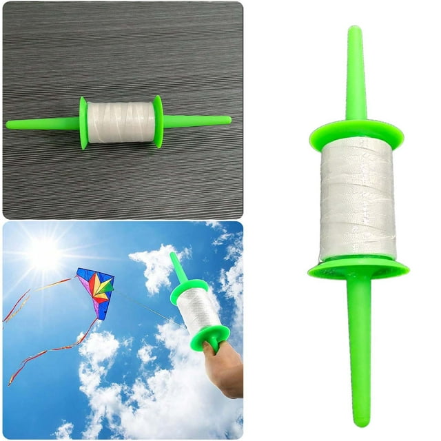 Bobine de Cerf-Volant Poignée de Moulinet de Cerf-Volant Poignée de Fil de Cerf-Volant Ligne de 500 Pi pour Chaque Bobine Accessoire de Ligne de Cerf-Volant pour Cerfs-Volants Extérieurs