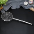 thumbnail image 2 of Strainer Ladle Stainless Steel Metal Frying Basket With Handle Large Spoon Food Japanese Oil Mesh Wire 8‘‘, 2 of 9