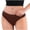 a01Brown, variant on Thong Underpants for Women Bikini Low Rise Underwear Seamless Lightweight Planties Khaki M
