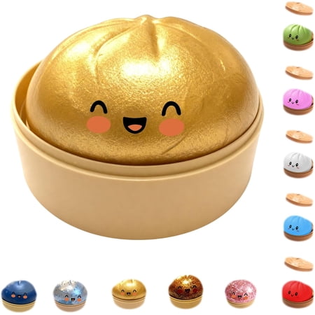 Stijggn Dumpling Squishies T*oy Squishies Fidget T*oys Glitter Dumpling Glitter Dumpling Squeeze with Box Dumplings Sensory Squeeze T*oy for Easter Project Tricking People Playing