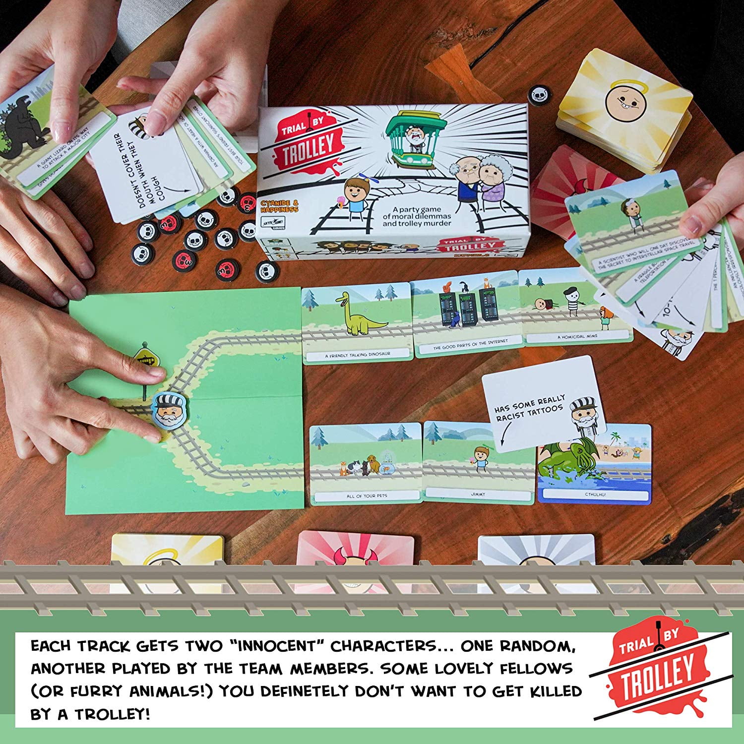 Trial by Trolley Party Game