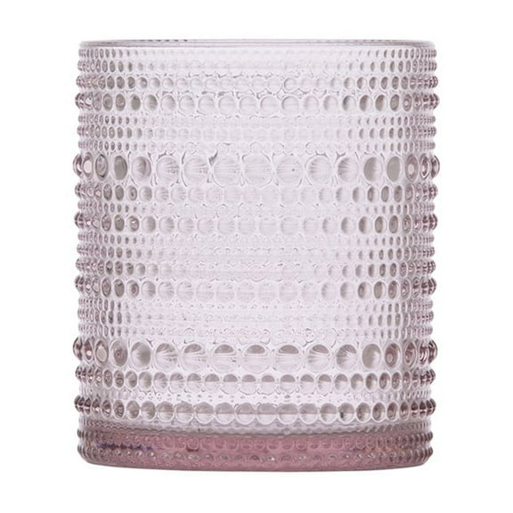 D&V By Fortessa Jupiter Double Old Fashion Glass, 10 Ounce, Set of 6, Pink