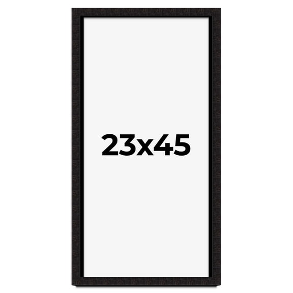 23x45 Shadow Box Black Solid Wood Display Picture Frame | 1 Inch Rabbet Depth | | 1.375 Inch