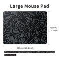 thumbnail image 2 of Mouse Pad GMKWTL Vidrio Negro Topográfico 41x31 cm, 2 of 7