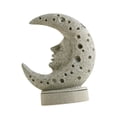 thumbnail image 1 of Quemador de incienso de resina con diseño de luna, adorno para cono y varilla para cualquier ocasión. Gris, 1 of 9