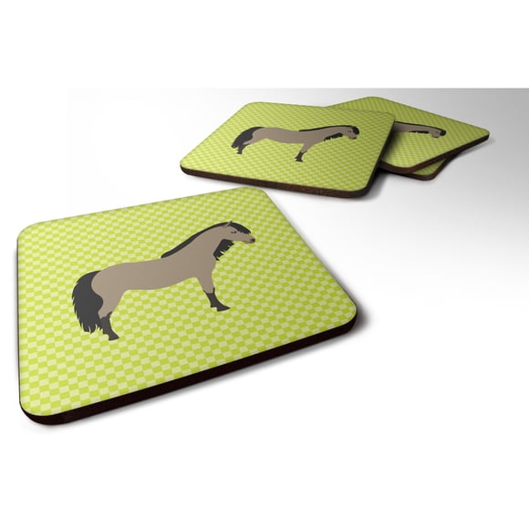 "Treasures Welsh Pony Green Decorative coasters, 3.5, Multicolor" Caroline's Treasures BB7736FC