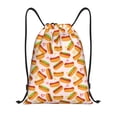 thumbnail image 1 of Xecao Hot Dog In Heart Pattern Sports Drawstring Backpack - String Swim Gym Bag with Wet Proof Pocket for Women&Men-Medium, 1 of 6