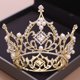 thumbnail image 3 of Tocado de tiara con corona de diamantes de imitación para mujer para boda nupcial JM, 3 of 5