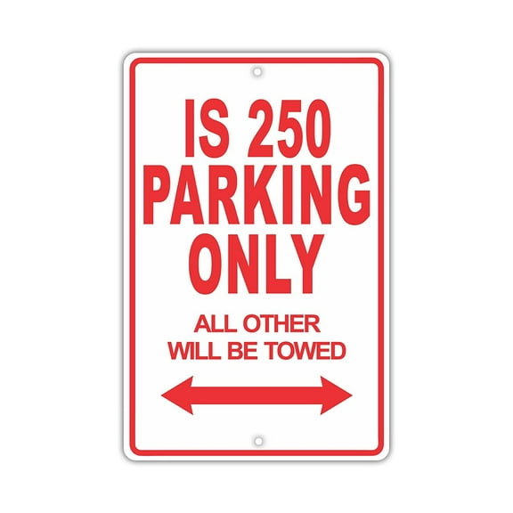 LEXUS IS 250 Parking Only All Others Will Be Towed Ridiculous Funny Novelty Garage Aluminum Sign 8"x12" Plate